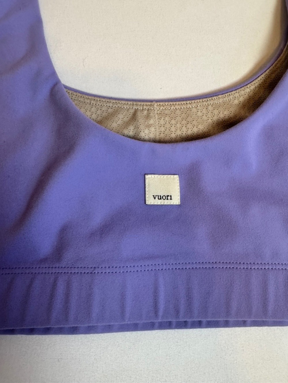 Vuori Daily Bra Scoop Neckline Purple Large